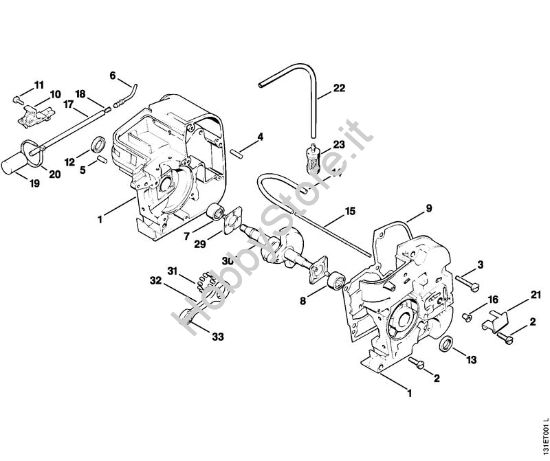 Carter albero a gomito Motoseghe a benzina (MS) 012 AVEQ della marca STIHL