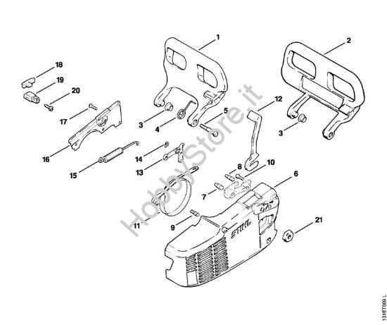 Freno catena Motoseghe a benzina (MS) 012 AVEQ della marca STIHL