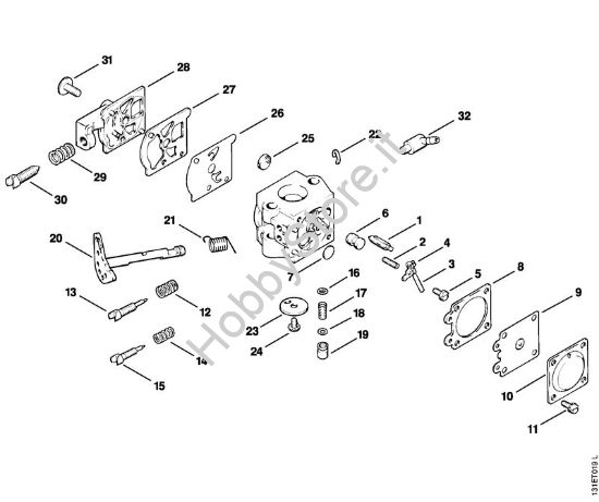 Carburatore WT-29 Motoseghe a benzina (MS) 012 AVTEQ della marca STIHL