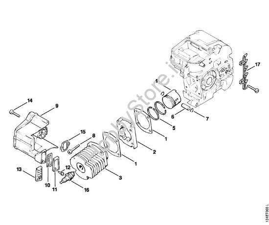 Cilindro Motoseghe a benzina (MS) 012 AVTEQ della marca STIHL