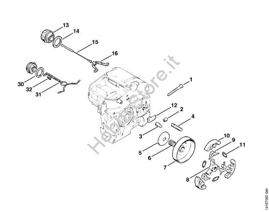 Frizione Motoseghe a benzina (MS) 012 AVTEQ della marca STIHL