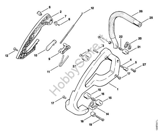 Impugnatura AVT Motoseghe a benzina (MS) 012 AVTEQ della marca STIHL