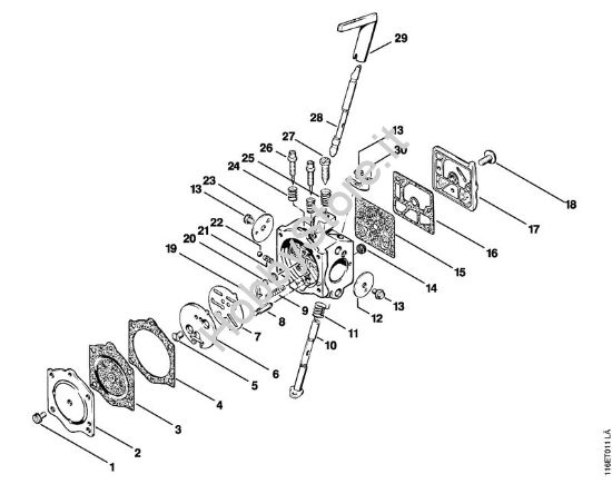Carburatore HDC-17 Motoseghe a benzina (MS) 015 AVE della marca STIHL