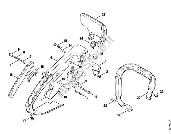Impugnatura Motoseghe a benzina (MS) 015 AVE della marca STIHL
