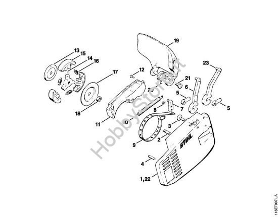 Freno catena Motoseghe a benzina (MS) 015 AVQ della marca STIHL