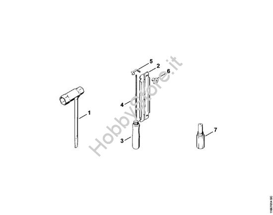 Attrezzi, accessorio a richiesta Motoseghe a benzina (MS) 015 L della marca STIHL
