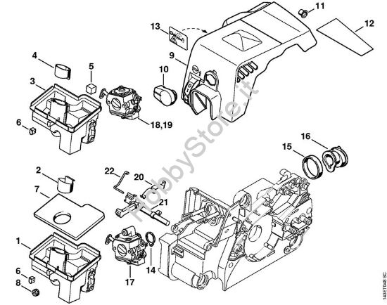 COPERCHIO SUPERIORE CILINDRO FILTRO ARIA THE DUKE'S ADATTO - Foto 8
