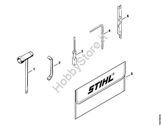Attrezzi, accessorio a richiesta Motoseghe a benzina (MS) 020 (1129) della marca STIHL