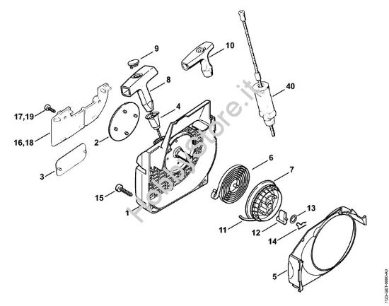 Dispositivo di avviamento Motoseghe a benzina (MS) 023 L della marca STIHL
