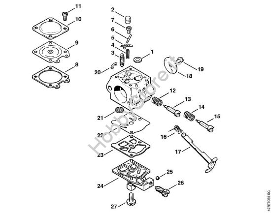 Carburatore WT-110 Motoseghe a benzina (MS) 024 SWVH della marca STIHL