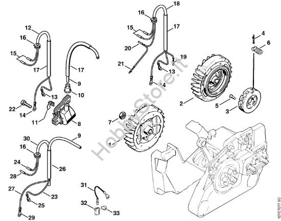 Impianto di accesione Motoseghe a benzina (MS) 024 SWVH della marca STIHL