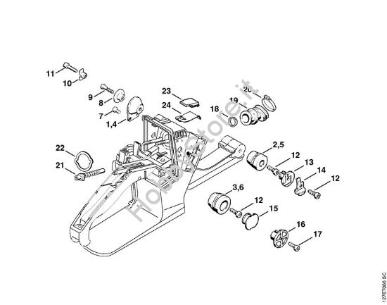 Sistema AV Motoseghe a benzina (MS) 024 SWVH della marca STIHL