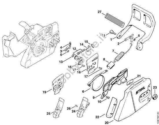 Freno catena Motoseghe a benzina (MS) 026 della marca STIHL