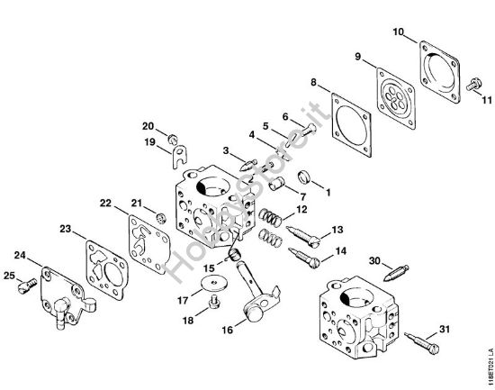 Carburatore Tillotson Motoseghe a benzina (MS) 028 della marca STIHL