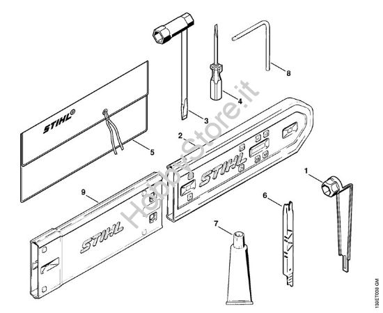Attrezzi, accessorio a richiesta Motoseghe a benzina (MS) 029 della marca STIHL