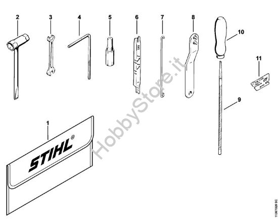 Attrezzi, accessorio a richiesta Motoseghe a benzina (MS) 031 della marca STIHL