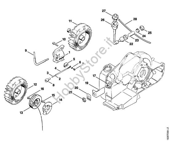 Distributore, Succhieruola Motoseghe a benzina (MS) 032 AV della marca STIHL