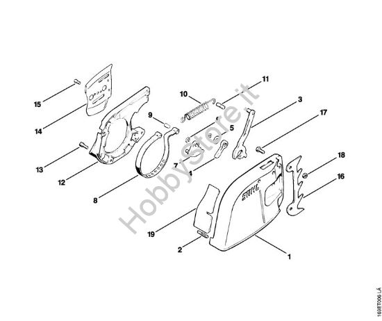 Freno catena Motoseghe a benzina (MS) 032 AVE della marca STIHL