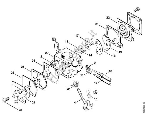 Carburatore WA-49  ‡¥ 7 683 698 Motoseghe a benzina (MS) 032 AVEW della marca STIHL