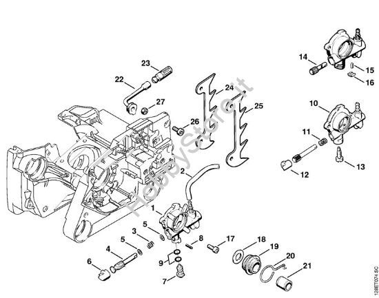 Pompa olio Motoseghe a benzina (MS) 034 della marca STIHL