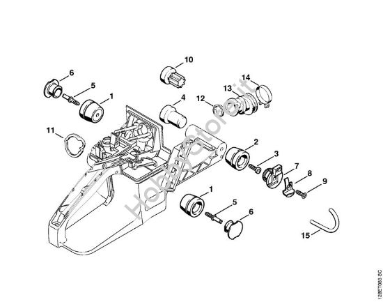 Sistema AV Motoseghe a benzina (MS) 034 S della marca STIHL