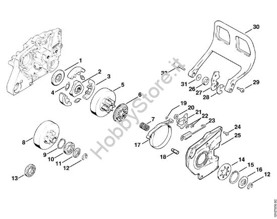 Frizione Motoseghe a benzina (MS) 038 della marca STIHL