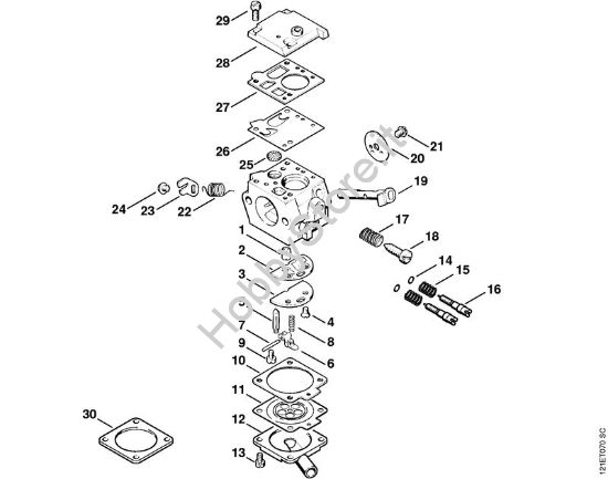 Carburatore Bing 48A125 (50.2008) Motoseghe a benzina (MS) 038 S della marca STIHL