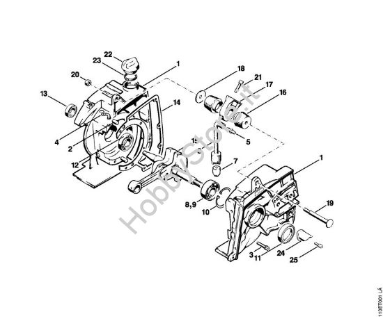 Carter albero a gomito Motoseghe a benzina (MS) 041 AVQ della marca STIHL