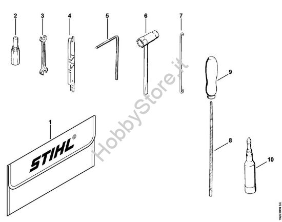 Attrezzi, accessorio a richiesta Motoseghe a benzina (MS) 041 FB della marca STIHL