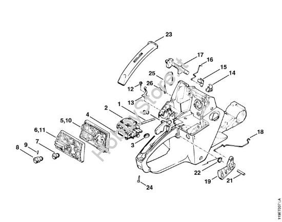 Filtro aria Motoseghe a benzina (MS) 042 della marca STIHL