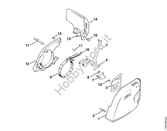 Freno catena Motoseghe a benzina (MS) 045 AV della marca STIHL