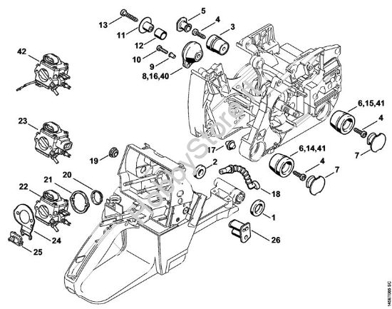 Sistema AV Motoseghe a benzina (MS) 046 C della marca STIHL