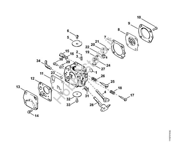 Carburatore HS-60 Motoseghe a benzina (MS) 051 della marca STIHL