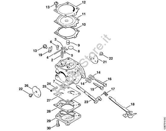Carburatore WJ-4 Motoseghe a benzina (MS) 056 della marca STIHL