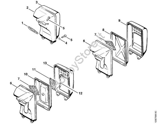 Silenziatore Motoseghe a benzina (MS) 056 della marca STIHL