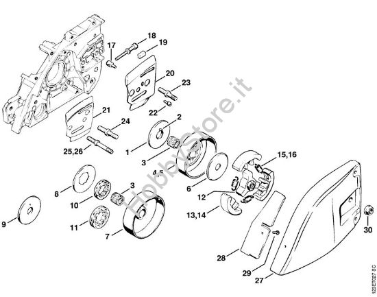 Frizione Motoseghe a benzina (MS) 056 M della marca STIHL