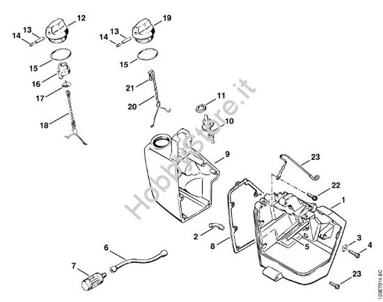 Sede carburatore Motoseghe a benzina (MS) 056 M della marca STIHL