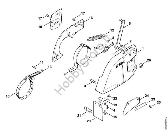 Freno catena Motoseghe a benzina (MS) 056 S della marca STIHL