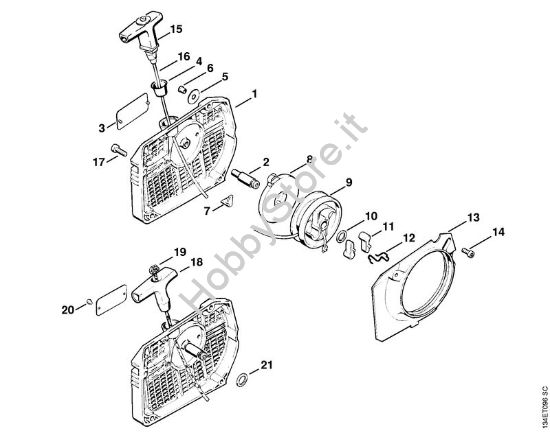 Dispositivo di avviamento Motoseghe a benzina (MS) 064 W della marca STIHL