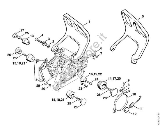 Sistema AV Motoseghe a benzina (MS) 066 M della marca STIHL