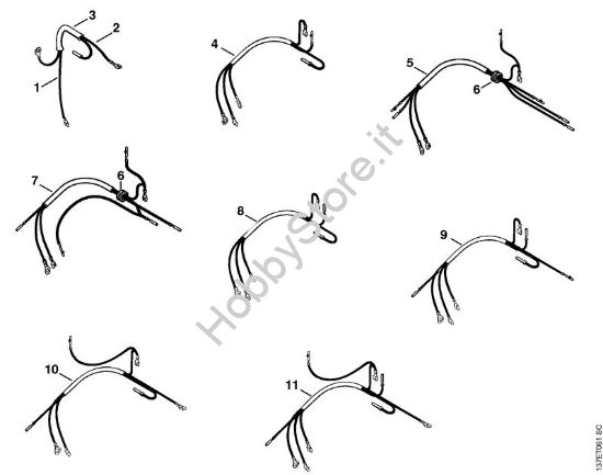 Fascio di cavi Motoseghe a benzina (MS) 066 MR della marca STIHL