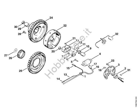 Impianto di accesione Motoseghe a benzina (MS) 070 della marca STIHL