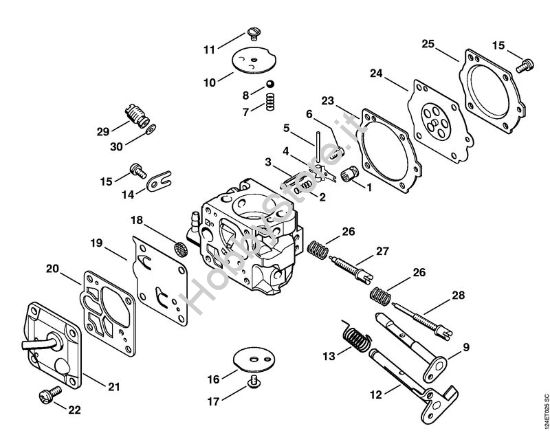 Carburatore WJ-112 Motoseghe a benzina (MS) 076 S della marca STIHL