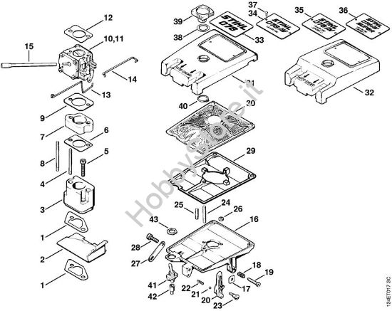Corpo filtro, filtro aria Motoseghe a benzina (MS) 076 S della marca STIHL