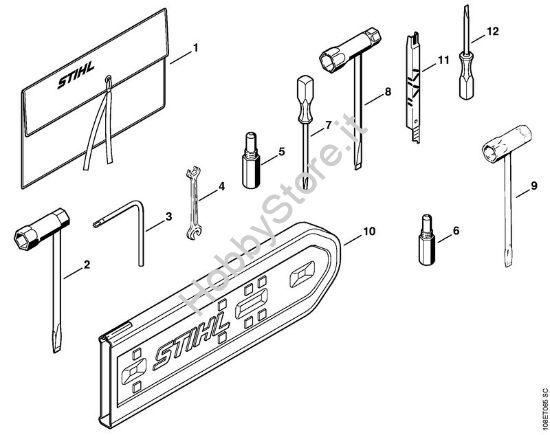 Attrezzi, accessorio a richiesta Motoseghe a benzina (MS) 08 SE della marca STIHL