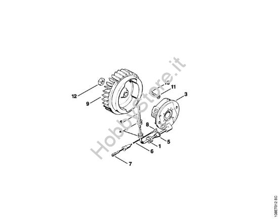 Impianto di accesione Motoseghe a benzina (MS) 08 SE della marca STIHL