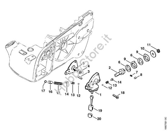 Pompa olio Motoseghe a benzina (MS) 090 della marca STIHL