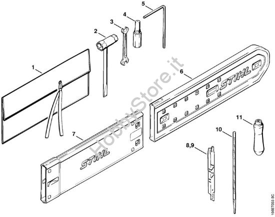Attrezzi, accessorio a richiesta Motoseghe a benzina (MS) 090 AV della marca STIHL