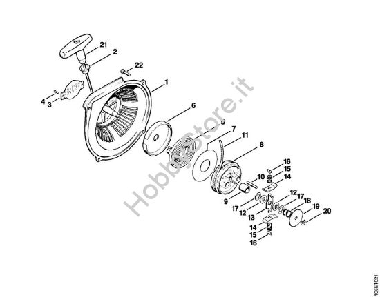 Dispositivo di avviamento Motoseghe a benzina (MS) 090 G della marca STIHL