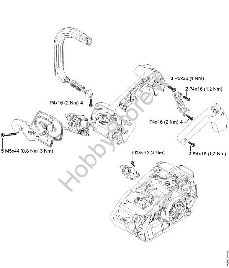 Coppie di serraggio Motoseghe a benzina (MS) MS 150 TC-E della marca STIHL